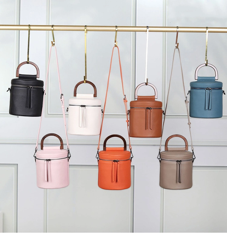 Retro Fashion High Quality Women Bags PU Leather Handbag Design Bucket Bags for Ladies