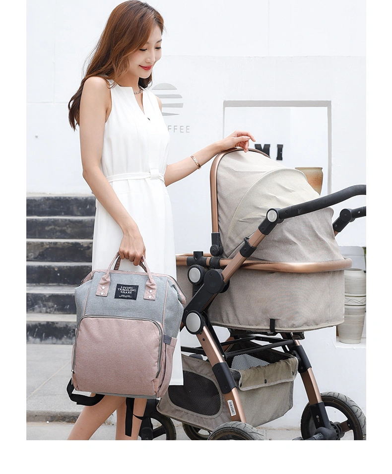 High Quality Multi Function Infant Mom Large Capacity Diaper Bag Storage Mommy Bag Backpack Baby Diaper Bag