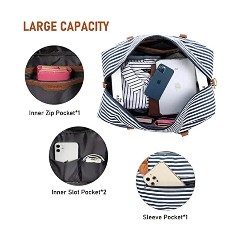 Pop Duck Travelling Duffle Luggage Travel Garment Bag Female Storage Mommy Weekender Bag with Custom Logo