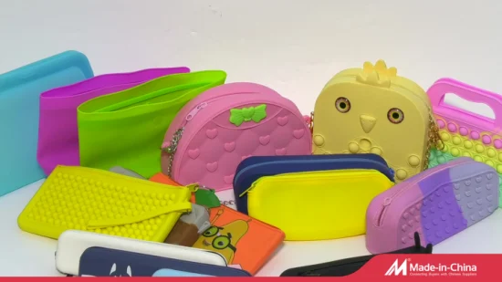 Bolsa pequena amarela para crianças de desenho animado de silicone linda bolsa tiracolo bolsa de ombro única bolsa de moedas bolsa para telefone